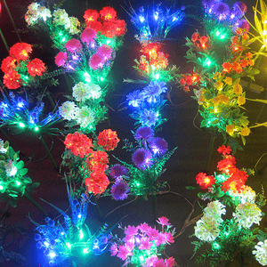 LED 户外花园地插野花花树灯