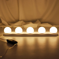 LED家用镜前多色铝合金补光灯泡