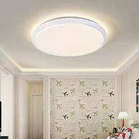 LED家用客厅白色边框双色温吸顶灯