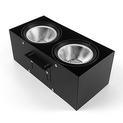LED室内铁质20w双头方通射灯