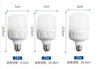 pc绝缘罩18w20w28w白光LED灯泡