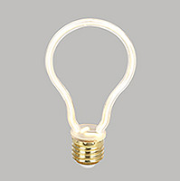 LED新款灯泡创意复古灯泡形线条灯