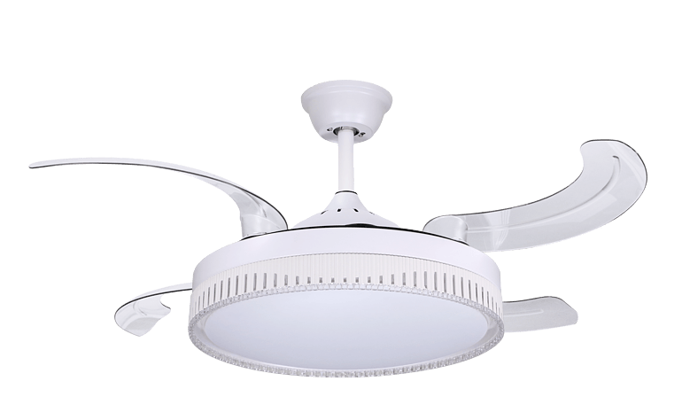 LED室内家用时尚智能静音风扇灯