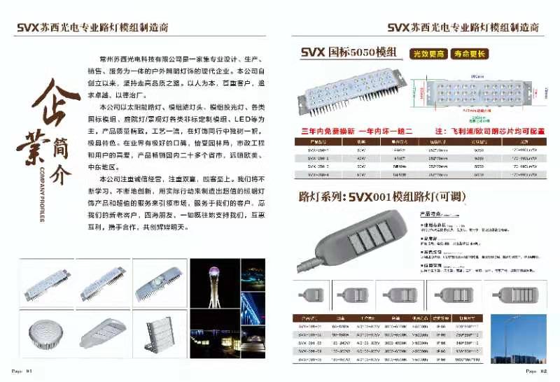 国标svx亮度可调光电专业模组路灯
