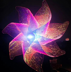 LED室外广场创意炫彩风车装饰灯