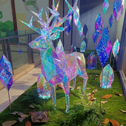 LED室外创意炫彩圣诞树麋鹿造型灯
