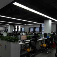 LED办公室商业简约长条黑框吊顶灯