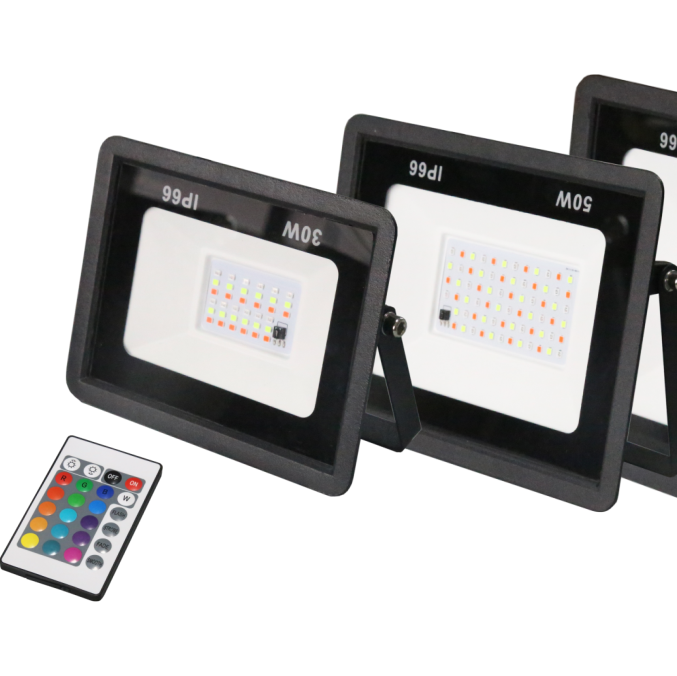 多规格遥控RGB线性单压系列投光灯