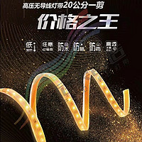 防晒防雨高亮低发热发亮均匀高压无导线灯带