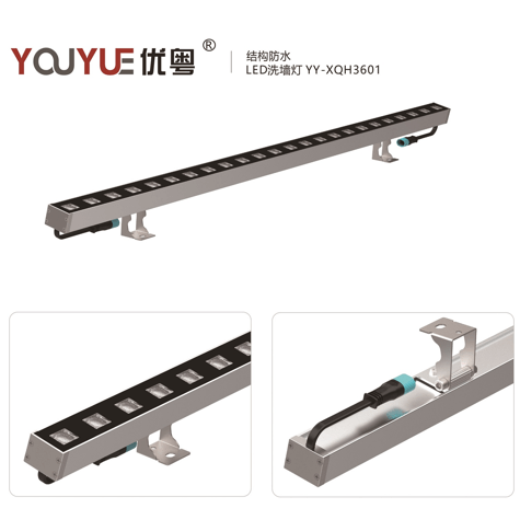 LED户外结构防水外墙高亮线条洗墙灯