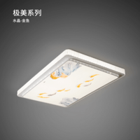 水晶-金鱼系列加厚底盘恒流电源高亮省电吸顶灯