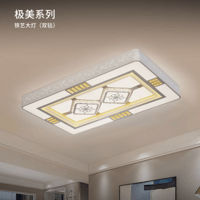 双钻系列奢华高端大气无频闪铁艺吸顶灯