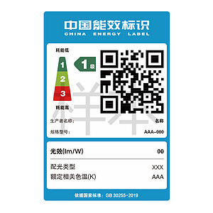 中国能效标模板