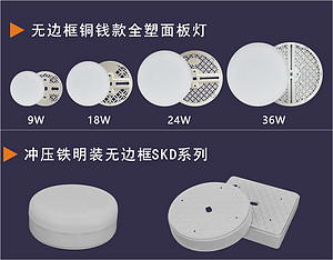 乾普 LED 无边框面板灯/无边框明装面板灯