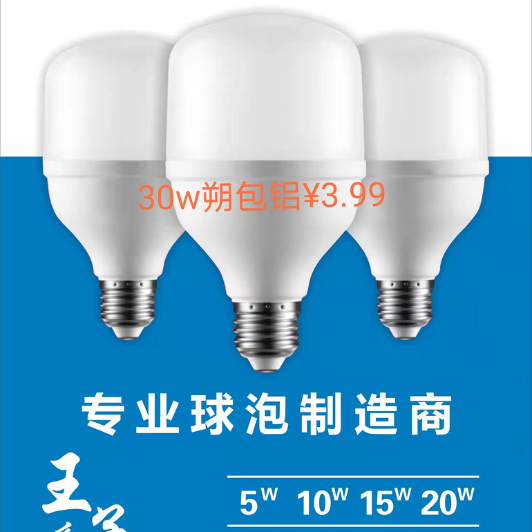 30W王子系列朔包铝球泡