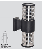 户外墙壁圆柱黑色上下发光款壁灯