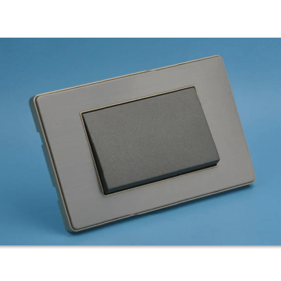 黑银色款简约时尚单键开关