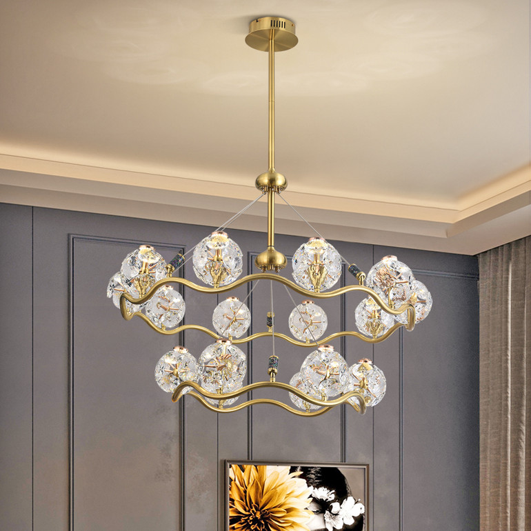 现代简约时尚轻奢客厅灯 