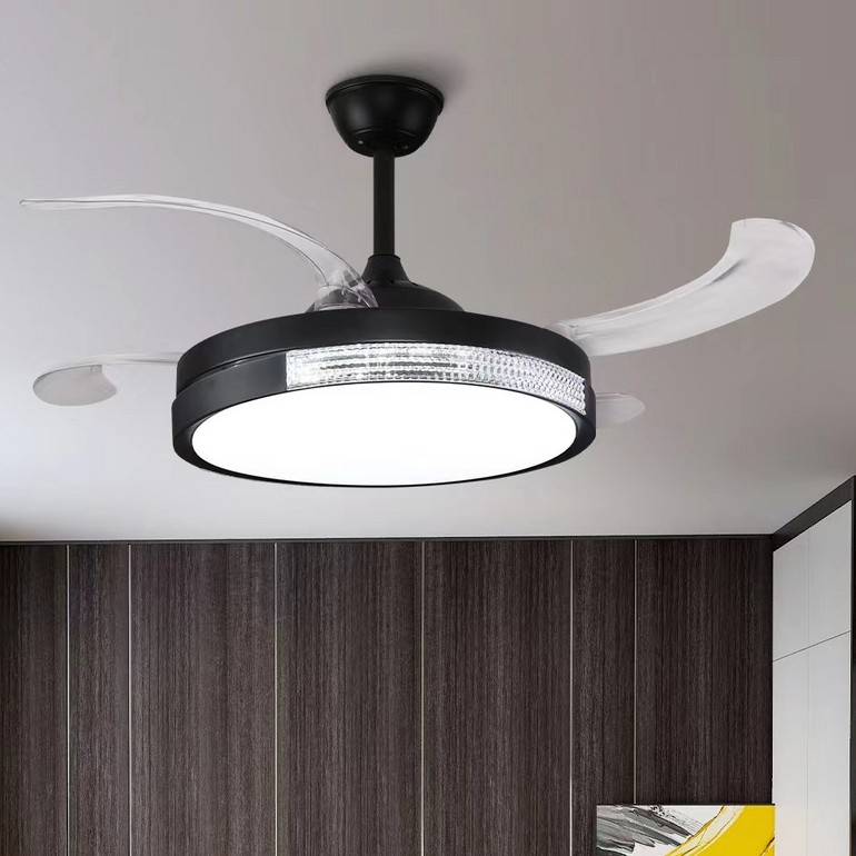 室内家用简洁时尚隐形扇叶风扇灯
