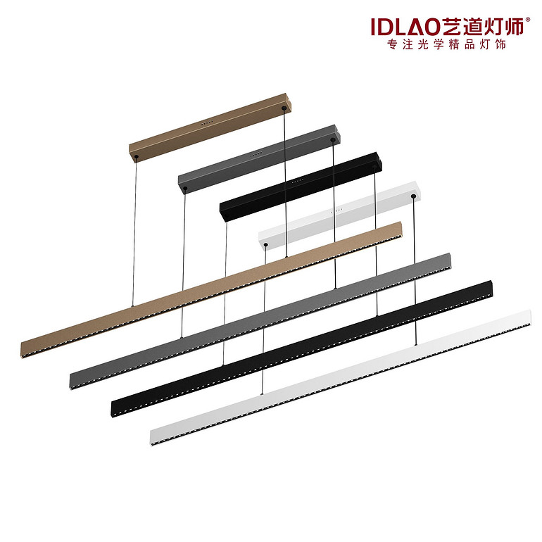 超薄灯体高显指一线天格栅吊灯