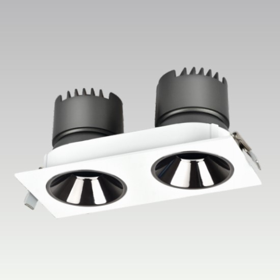 双头LED安装嵌入式防眩光筒灯