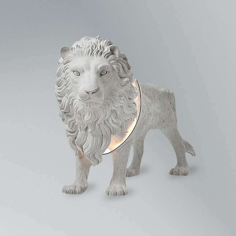 外销专供-雕塑狮子展厅落地灯