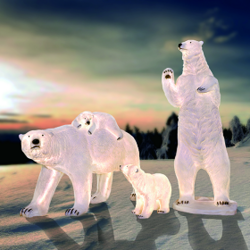 北极熊一家造型景观灯
