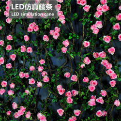 3米16朵花墙壁LED仿真藤条景观灯