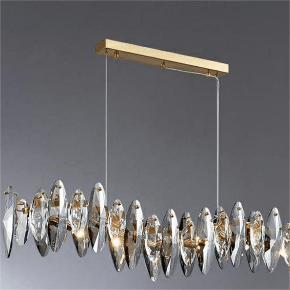 轻奢个性波浪水晶吊灯